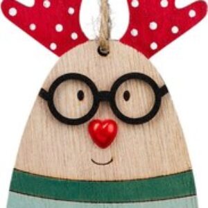 Елочная игрушка Decor. Олень нос-сердечко / 58783 21век