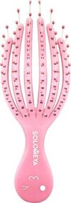 Расческа-массажер Detangling Octopus Mini Wet & Dry Pink / 14-2083 21век