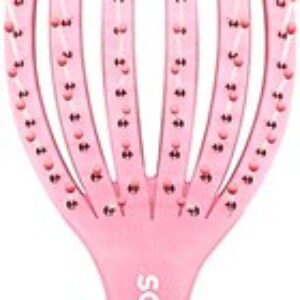 Расческа-массажер Detangling Octopus Mini Wet & Dry Pink / 14-2083 21век