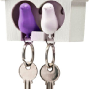 Ключница настенная Duo Sparrow / QL10124-WH-WH-PU 21век