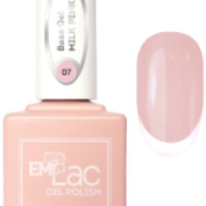 База для гель-лака E.MiLac Base Gel Молочный розовый №07 21век