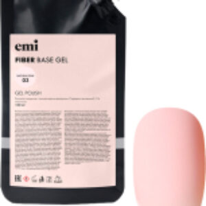 База для гель-лака E.MiLac Fiber Base Gel Natural Pink №3 21век