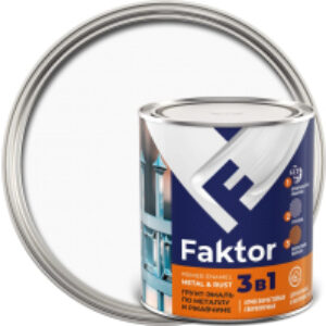 Грунт-эмаль Faktor на ржавчину 3 в 1 21век