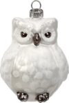 Елочная игрушка Figural Glass Ornaments. Снежная сова / 64008H600 21век