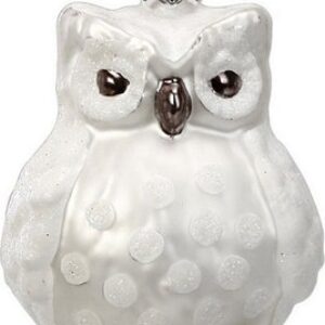 Елочная игрушка Figural Glass Ornaments. Снежная сова / 64008H600 21век