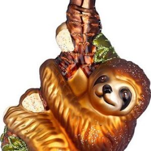 Елочная игрушка Figural Glass Ornaments. Ленивец / 64775H120 21век