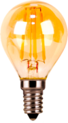 Лампа Filament Шар 5W 400lm 2700К Е14 Golden LED / 105801005 21век