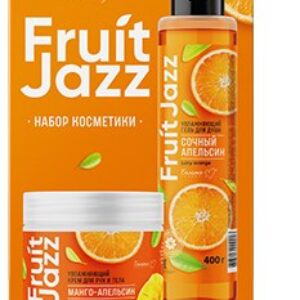 Набор косметики для тела Fruit Jazz Крем для рук и тела 250г+Гель для душа 400г 21век
