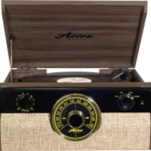 Проигрыватель виниловых пластинок Fusion Dark Wood c Bluetooth и FM-радио / FSN-01-DW 21век