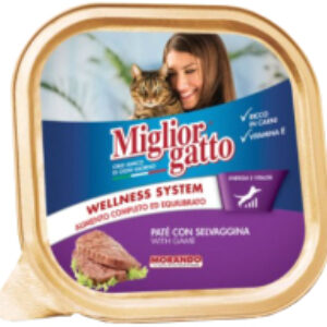 Влажный корм для кошек Gatto Game паштет с дичью 21век