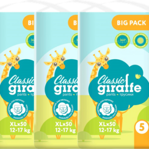 Подгузники-трусики детские Giraffe Classic XL 12-17кг / 429058 21век