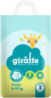 Подгузники детские Giraffe M 6-11кг / 429194 21век