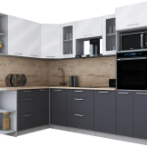 Кухонный гарнитур Мила Gloss 1.68x2.6 левая 21век