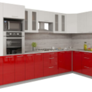 Кухонный гарнитур Мила Gloss 1.68x3.4 правая 21век
