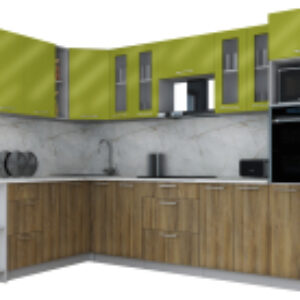 Кухонный гарнитур Мила Gloss 1.88x3.0 левая 21век