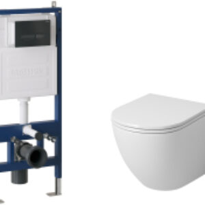 Унитаз подвесной с инсталляцией GR-4455S+900.K31.01.000+700.K31.03.210.210 21век