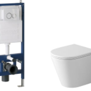 Унитаз подвесной с инсталляцией GR-4478SQ+900.K31.01.000+700.K31.01.000.000 21век