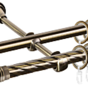 Карниз для штор Grace D16K/16Г составной + наконечники Цилиндр 21век