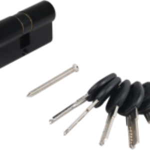 Цилиндровый механизм замка HD F 60-5K Black перфорированный ключ 21век