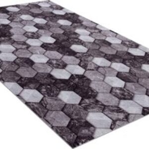 Коврик Icarpet Print антискользящий 128 Соты Мрамор 100x150 / 827657 21век