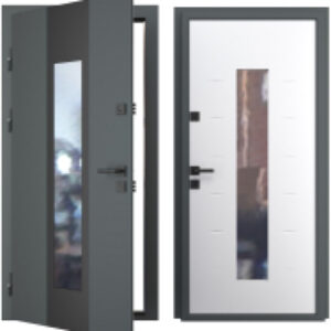 Входная дверь Inox Black 96x205 21век