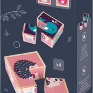 Развивающий игровой набор Кубики Животные малыши J08001 21век