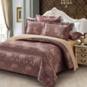 Комплект постельного белья Сатин Jacquard Premium 2сп с европростыней / СЖ-089 21век