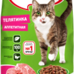 Сухой корм для кошек Телятинка аппетитная 21век