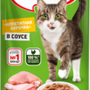 Влажный корм для кошек С курицей в соусе 21век