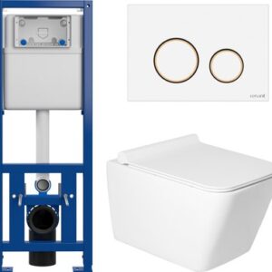 Унитаз подвесной с инсталляцией KW-9004W + 63535 + S-IN-MZ-LINK_PRO 21век