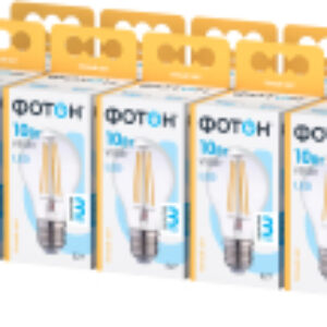 Набор ламп LED FL A60 10W E27 3000K 21век