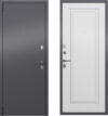 Входная дверь LF1 Alfa LT MP темно-серый букле графит/СК-69 бьянко 21век