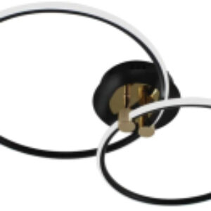 Потолочный светильник Lune 50W 2R-APP-615x360x110-BLACK/GOLD/WHITE-220-IP20 21век
