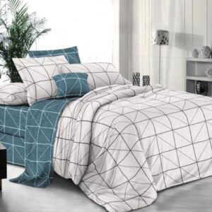 Комплект постельного белья Поплин Luxe 2сп с европростыней / П-368 21век