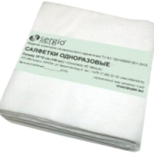 Салфетки одноразовые Luxe Спанлейс 25x25 / 19166 21век