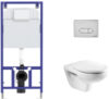 Унитаз подвесной с инсталляцией Mateo 7346200000 + ZRU9302822 + 525 040000 + D3 040033 21век