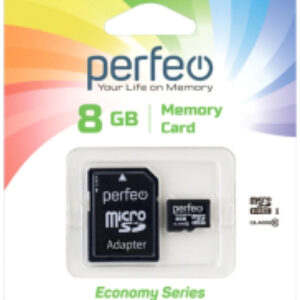 Карта памяти MicroSDHC 8GB (Class 10) + адаптер / PF8GMCSH10AES 21век