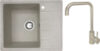 Мойка кухонная со смесителем Mila L + смеситель W4998-4 21век