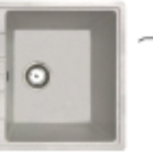 Мойка кухонная со смесителем Mila R + смеситель W4998-4 + дозатор L405-1 21век