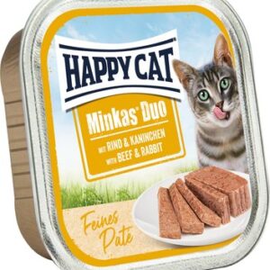 Влажный корм для кошек Minkas Duo Паштет из говядины и кролика 21век