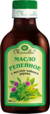 Масло для волос Репейное с маслом Чайного дерева 21век