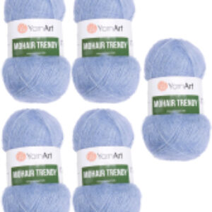 Набор пряжи для вязания Mohair Trendy 50% мохер