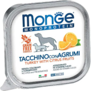 Влажный корм для собак Natural Monoprotein Fruits из индейки с цитрусовыми
