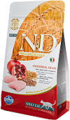 Сухой корм для кошек N&D Low Grain Chicken & Pomegranate Adult 21век