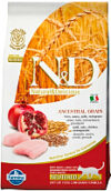 Сухой корм для кошек N&D Low Grain Chicken & Pomegranate Neutered 21век