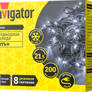Светодиодная гирлянда NGF-S01-200CW-10-21.5m-230-C8-BL-IP44 21век