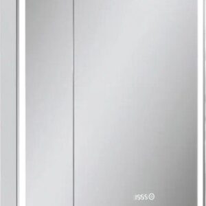 Шкаф с зеркалом для ванной Nice LED 70 с часами 21век