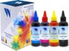 Комплект контейнеров с чернилами NV-INK100-C-4 21век