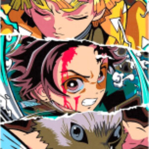 Картина по номерам Клинок рассекающий демонов Коллаж p54569 21век