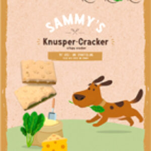 Лакомство для собак Sammy's Хрустящие крекеры сыр и шпинат / 3209001 21век